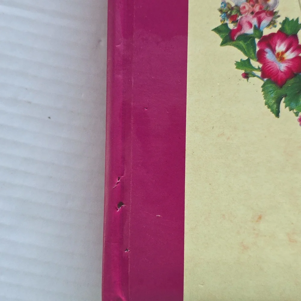 Victorian Style Floral Photograph Album 1997  Vintage Scrapbook Inspired 8.5x11